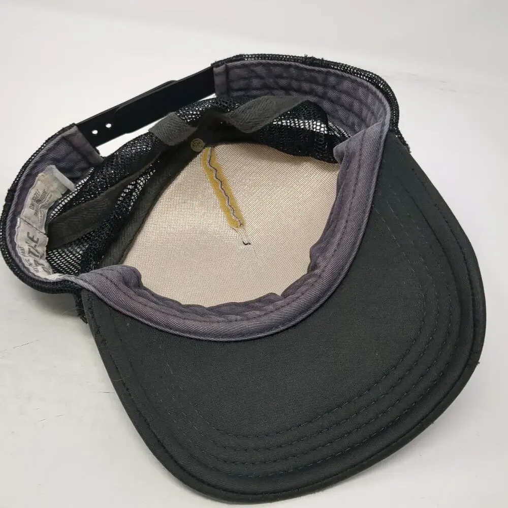 Aeropostale Trucker Hat Black Red Gray White One Size Striped Bird Charm Mesh